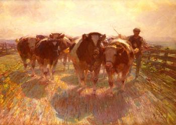 黑裡奇 凡 佐格爾 Cattle Drive on the Farm Road